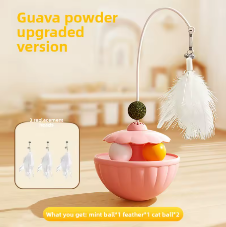 Bastone Teaser per Gatti con Piuma e Pallina