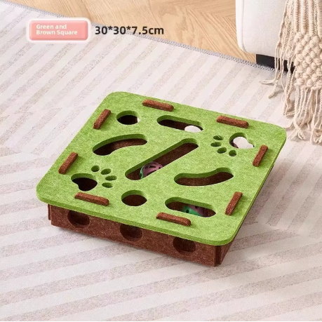 Gioco Interattivo Puzzle in Feltro per Gatti