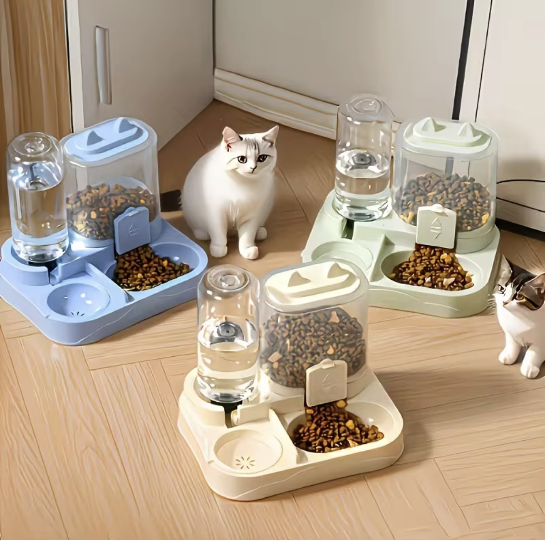 Distributore Automatico Acqua & Cibo 2-in-1 per Gatti