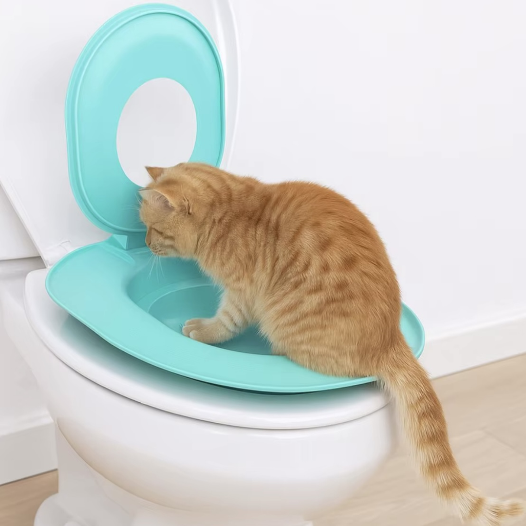 Toilette Riutilizzabile per Gatti con Ventosa